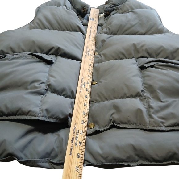😃L.L. Bean Men's Size Extra Large Charcoal Goose Puffer Vest - Picture 5 of 9